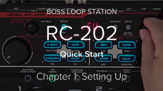 RC-202 Quick Start